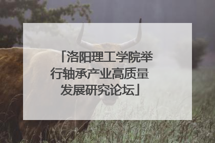 洛阳理工学院举行轴承产业高质量发展研究论坛
